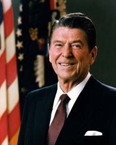 US President Ronald Reaga, 1980-88