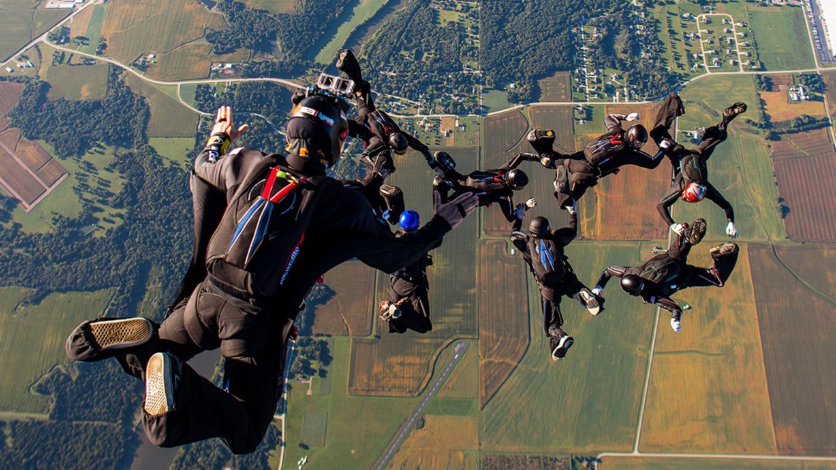 The Birth of Sequential Formation Skydiving